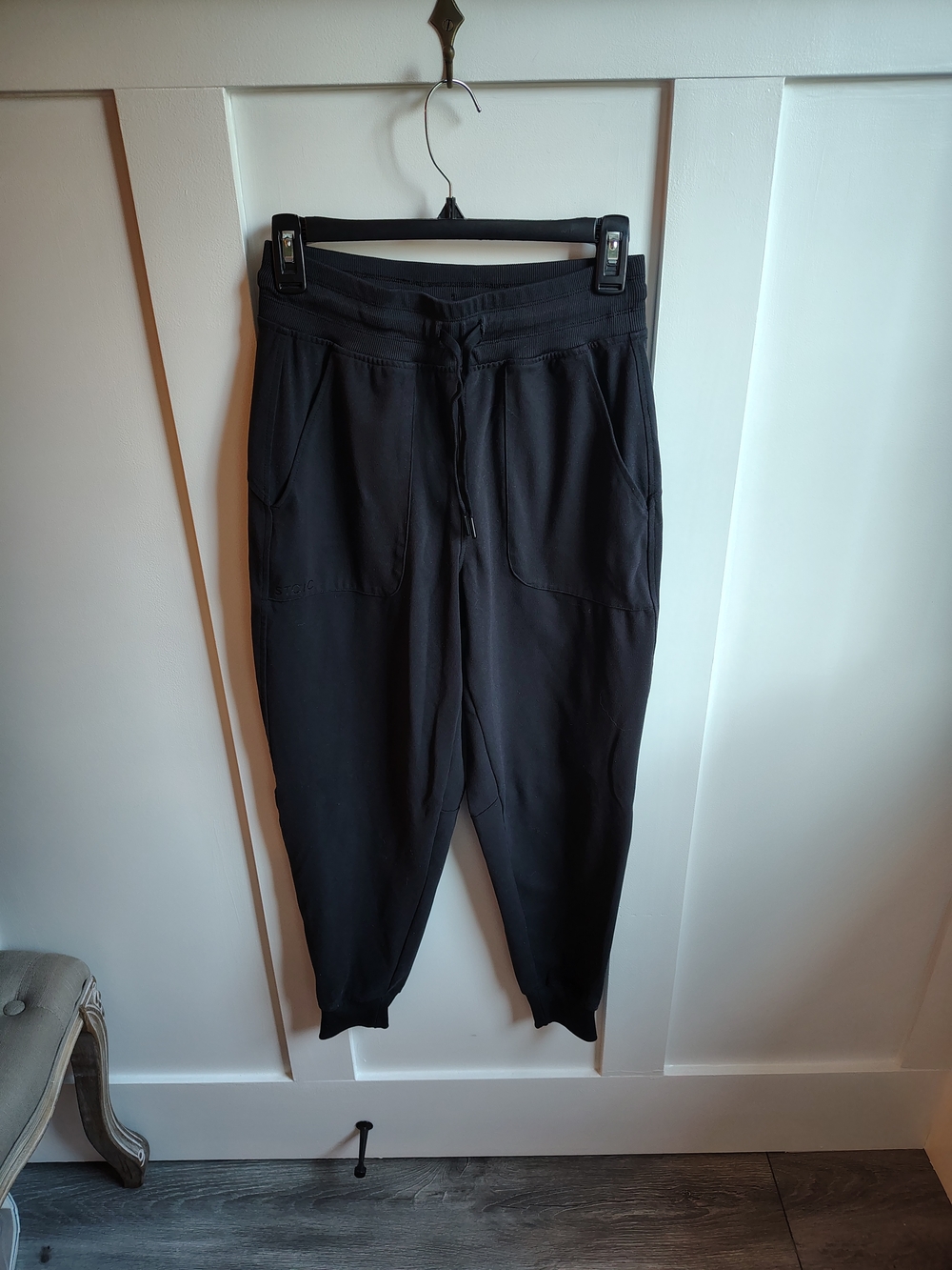 Black Women's Jogger Pants with Drawstring Waist